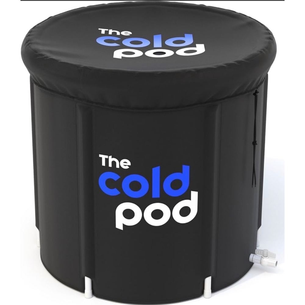 The Cold Pod 75cm Portable Recovery Ice Bath Black Inflatable Cold Plunge Tub